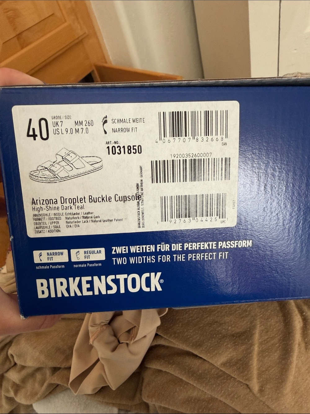 SOLD -NEW Birkenstock Arizona Droplet Big Buckle sandal Dark Teal 40 / US 9 - 9. - Picture 5 of 6